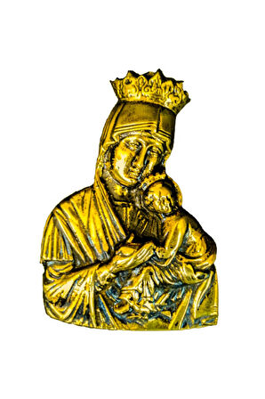 Pirinç Döküm Dini Obje Meryem Ana