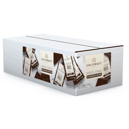 Callebaut Bitter Çikolata Napoliten 1 Kg (75 Adet) Belçika Çikolatası Tekli Sunumluk Mini Bitter Çikolata