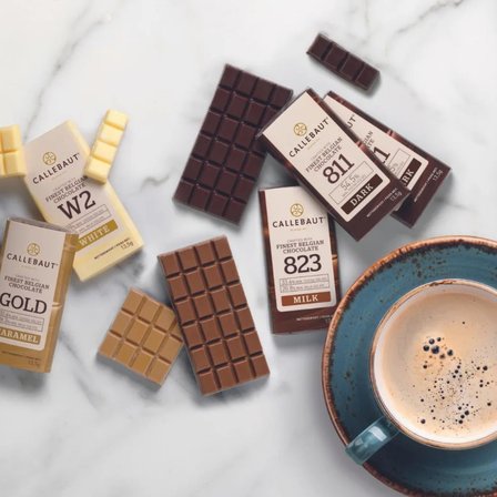Callebaut Bitter Çikolata Napoliten 1 Kg (75 Adet) Belçika Çikolatası Tekli Sunumluk Mini Bitter Çikolata