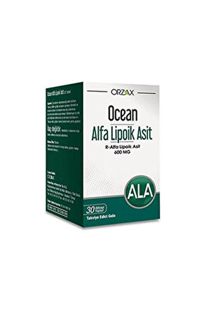 Alfa Lipoik Asit 600 mg 30 Kapsül R-Alfa Lipoik Asit İle Zenginleştirilmiş Takviye Edici Gıda