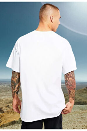WRSTBHVR Baskılı Oversize Pamuk Tshirt