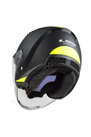 COPTER 2 URBANE MAT SİYAH-NEON SARI AÇIK KASK
