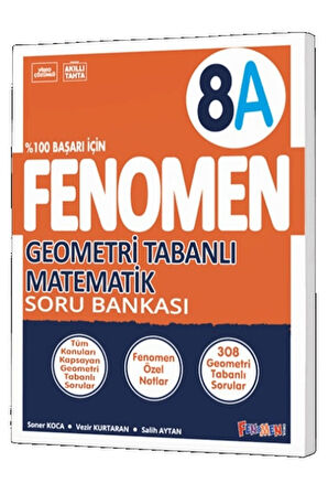 Fenomen Okul 2024 8. Sınıf Geometri Tabanlı A Temel Düzey Soru Bankası