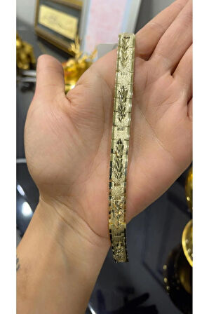 14 Ayar Altın Rengi Zirkon Taşlı Xuping Bileklik 18 Cm