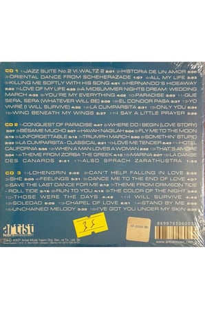(PLAK DEĞİLDİR CD DİR) Cd 50 Greatest Wedding Melodies Açılmamış Jelatininde Cd