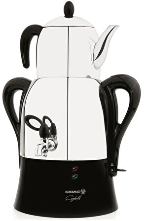 A341-04 Çaykolik Siyah 2000 W Çelik Semaver
