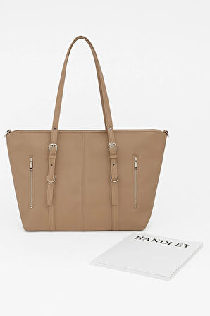 Lüks Fermuarlı Omuz Çantası