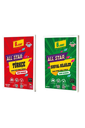 6.Sınıf All Star Türkçe Soru Bankası + All Star Sosyal Bilgiler Soru Bankası (2 Kitap)