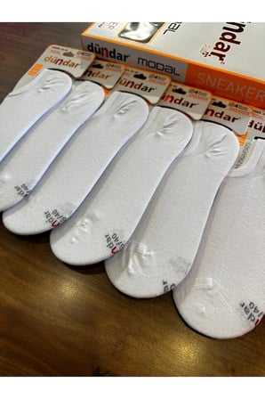 Kadın Modal Dikişsiz Konforlu Görünmez Sneaker Çorap 6’lı Paket