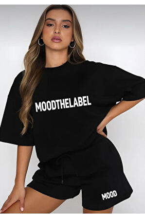 Kadın Mood The Label Baskılı Şort/t-shirt Takım