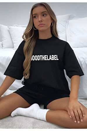 Kadın Mood The Label Baskılı Şort/t-shirt Takım