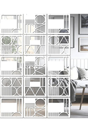 Lazer Kesim Sarkıt Paravan, Ahşap Seperatör, Panel Levha Seti Dekorasyon Ahşap Oda Bölücü şekil