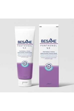 Besame Panthenol %9 Yoğun Nemlendirici Bakım Kremi 200 ml Kuru ve Hassas Ciltler İçin B5 Provitaminli