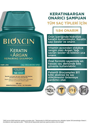 Yıpranmış ve Hasar Görmüş Saçlar İçin Keratin Argan Şampuan 300ml 3 Al 2 Öde Avantaj Paketi