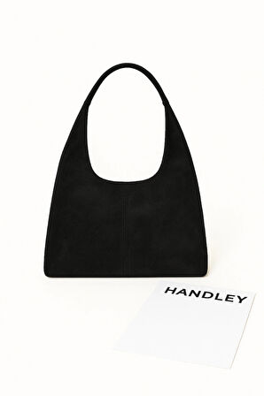 Luxe Süet Kadın Omuz Çantası – Minimalist Hobo Tasarım