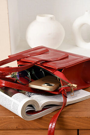 Lüks Reyhani Kutu Çapraz Askılı El Ve Omuz Çantası