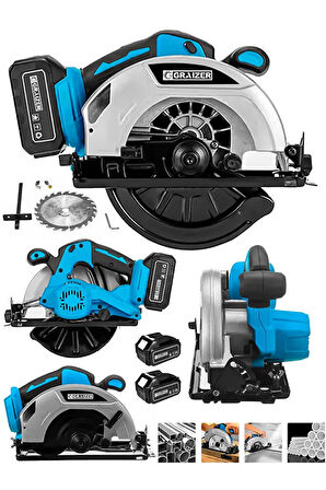 M 21 V Platinum Akülü Çelik Şanzuman Şarjlı Ahşap Sunta Ağaç Kesme Makinası Daire Testere