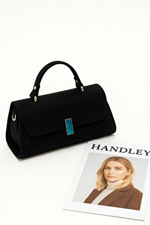 Lüks Süet Kutu Model Çapraz ve El Omuz Çantası