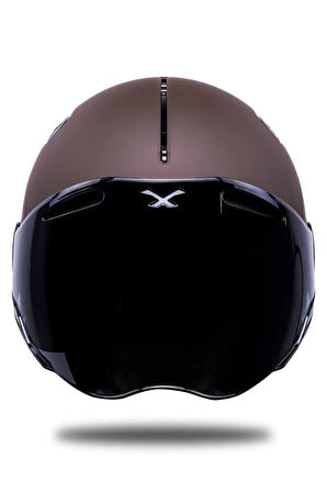 Sx.10 Mat Kahverengi Kask