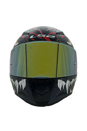 Rapıd 2 Race Kaıju Mat Siyah-kırmızı Kask