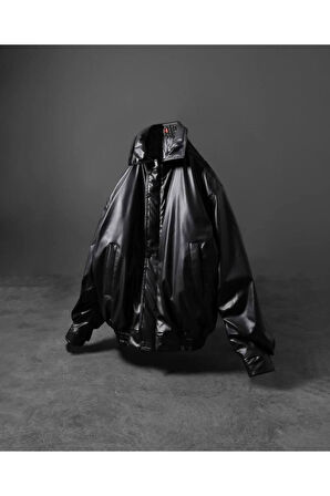 ERKEK PREMİUM OVERSİZE VİNTAGE BOMBER DERİ CEKET