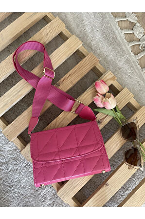 Nora Kadın Fuşya Mini Ayarlanabilir Omuz Çantası