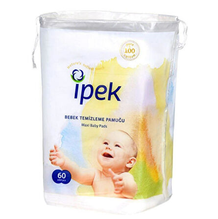 Ipek Maxi Bebek Temizleme Pamugu 60li X 6 Adet
