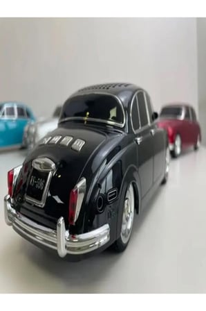 WS-596BT 1967 Model Jaguar Mark 2 10W Bluetooth Hoparlör Fm Radyo USB Tf Aux Destekli Speaker