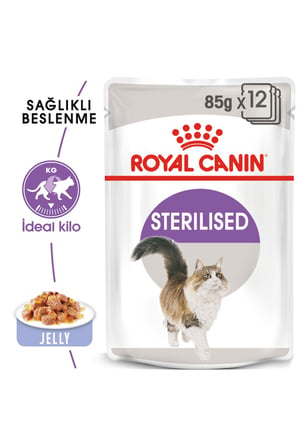 Royal Canin Sterilised Jelly Kısırlaştırılmış Yetişkin Kedi Yaş Maması 12 x 85 Gr