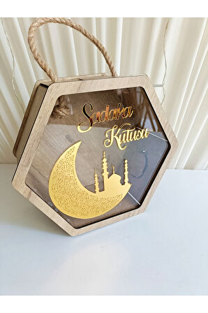 Cami Görselli Sadaka Kutusu (RAHAT AÇMA KAPATMA)