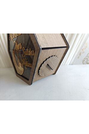 Cami Görselli Sadaka Kutusu (RAHAT AÇMA KAPATMA)