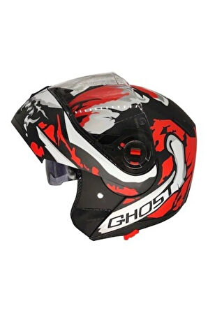 Freem Fr-961 Çene Açılır Motosiklet Kaskı Ghost