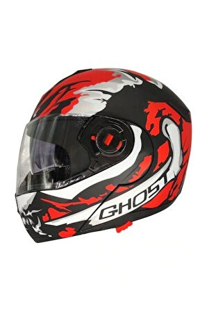 Freem Fr-961 Çene Açılır Motosiklet Kaskı Ghost