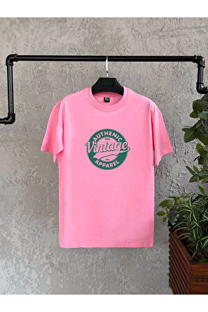 Vintage Baskılı Beyaz Erkek Tshirt