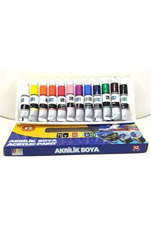 Südor Akrilik Boya 12'li Tüp 12x9 Ml.