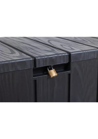 Multibox Bravo 270 Lt Siyah Saklama Sandığı – Dayanıklı, Tekerlekli ve Kilitlenebilir Bahçe Kutusu