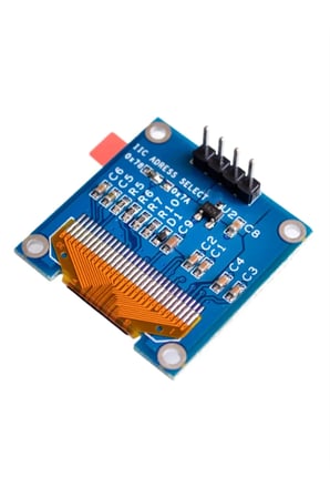 2-adet OLED Ekran 0.96" I2C (Mavi, Monokrom)