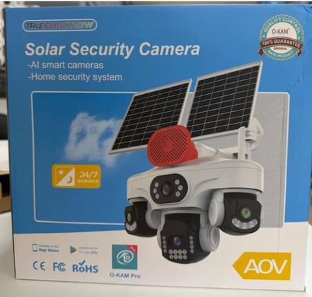 OKAM PRO PREMİUM 337S 4 KAMERALI 7/24 KAYIT SİM KARTLI GÜNEŞ ENERJİLİ GÜVENLİK KAMERASI