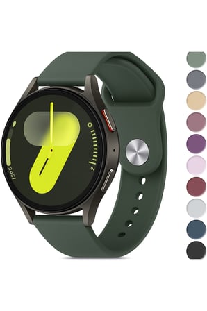 Samsung Galaxy Watch 4/5/6/7/FE/40/44 Classic 42/43/46/47mm Uyumlu 20mm Soft Silikon Kordon