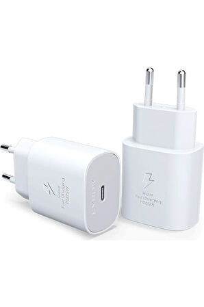 Samsung Galaxy Tab A9 Uyumlu 25W Adaptör Type-C çıkışlı Super Hızlı Şarj Aleti Başlık