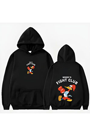 JOKER BASKLI KAPİŞONLU SWEAT