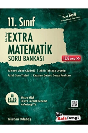 Kafadengi Yayınları 11.sınıf Extra Matematik Soru Bankası (tümü Video Çözümlü)