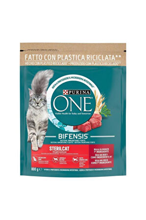 Purina One Sığır Etli Kısırlaştırılmış Yetişkin Kedi Maması 800 Gr x 2Ad