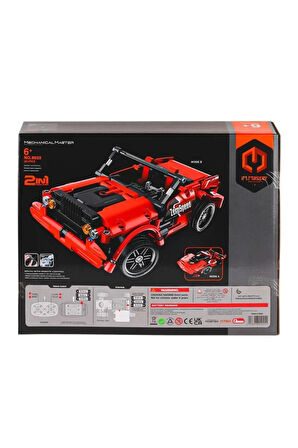 Nessiworld 8025 Imm Kumandalı Süper Araba 2ın1 Kırmızı 351 Parça
