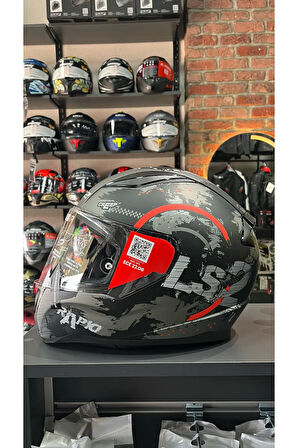 RAPID 2 CIRCLE MAT SİYAH-KIRMIZI KASK