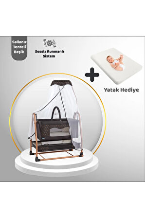 C-1100 Gold Plus Lüks Tüllü Beşik