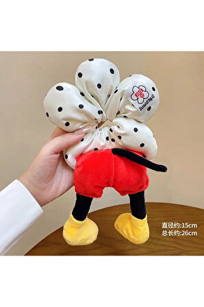 Pofuduk Simit Toka Mickey Mouse Karekterli Lastikli Saç Tokası New-100