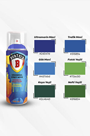 Universal Akrilik Koyu Yeşil Sprey Boya Ral-6005 400 ml