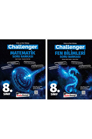 Kafadengi Yayınları 8.sınıf Challenger Matematik Ve Fen Soru Bankası Seti 2021 Model
