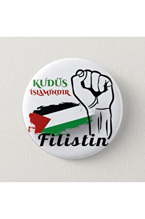 Kudüs İslamındır (Filistin) - İğneli Rozet (20 ADET)